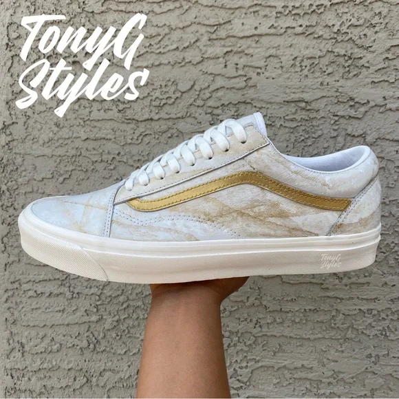 ✨NEW✨ VANS OLD SKOOL “GOLD MARBLE” (CUSTOM)